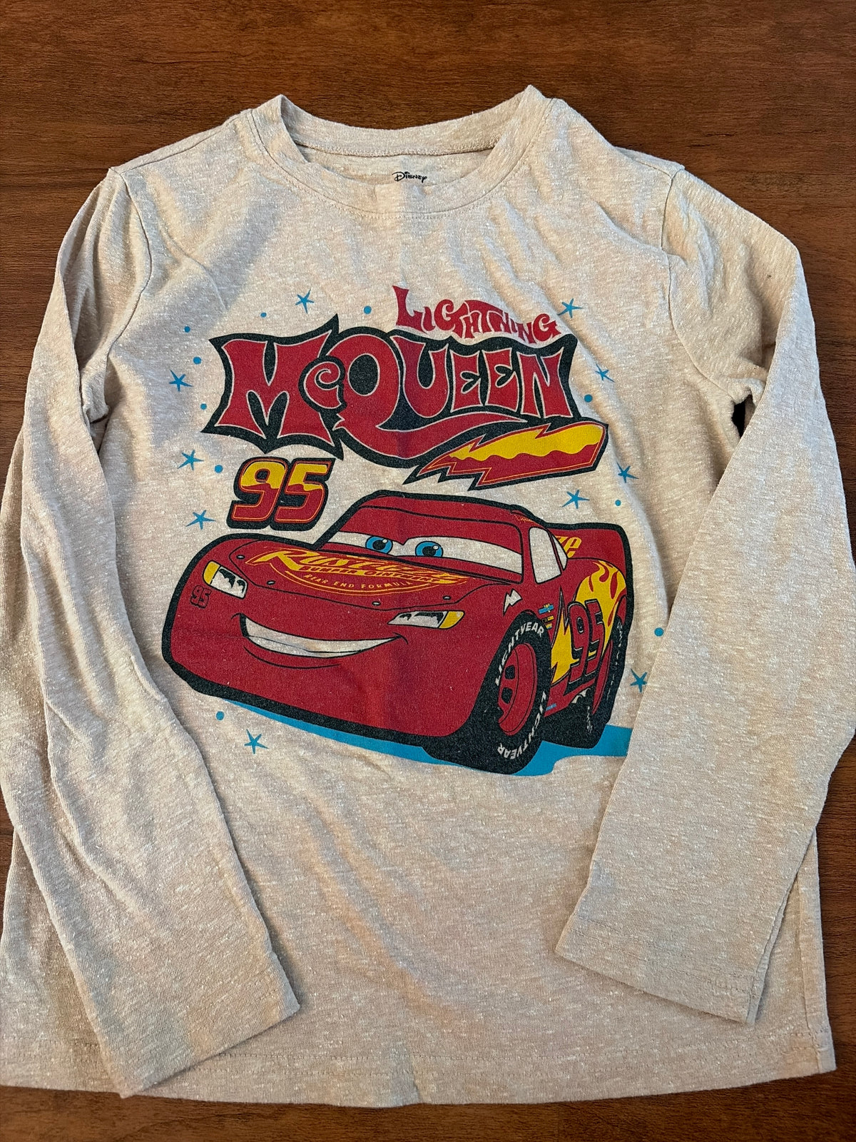 Jumping Beans Lightning McQueen long sleeve - size Youth - 8 (M)