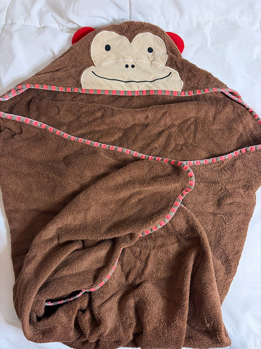 Skip hop monkey baby towel