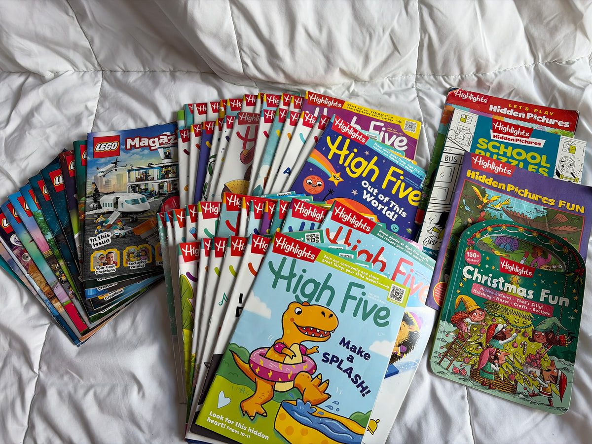 42 High Five Highlights Magazines, 12 Lego mags