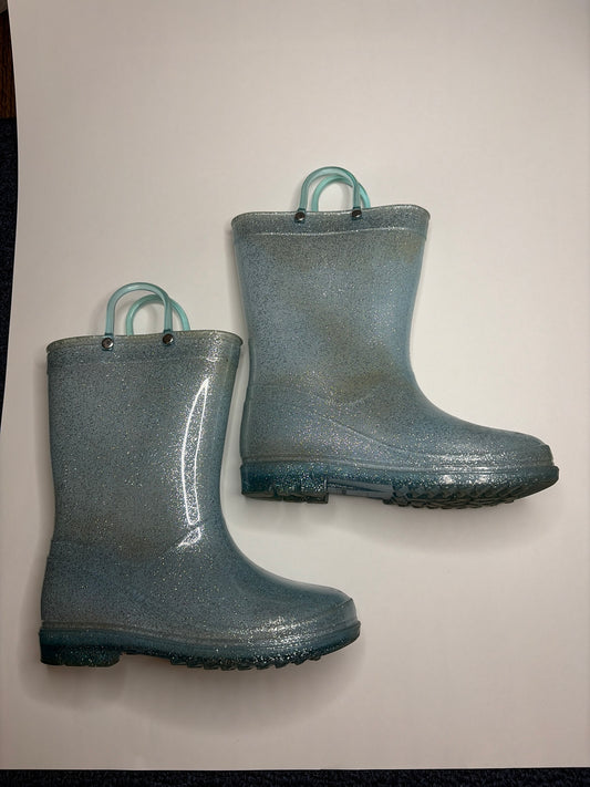 Blue sparkle rainboots Sz 29 - size Shoes - Toddler 11 1/2