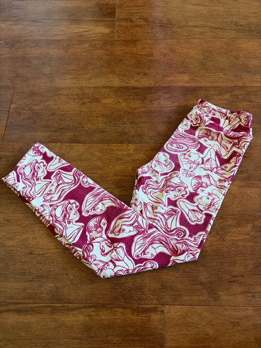 Lularoe Disney princess Leggings Sz L/XL - size Youth - 6 (S)