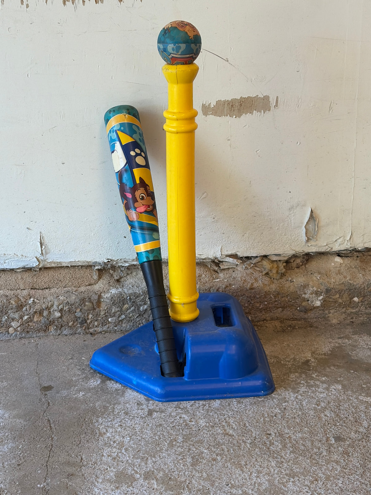 Paw patrol t ball stand & bat