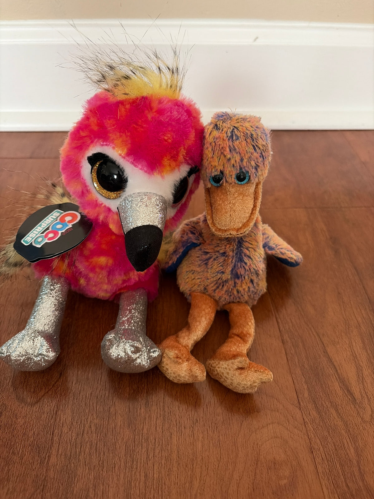 2 bird stuffies: Coco surprise & Dinky Beanie