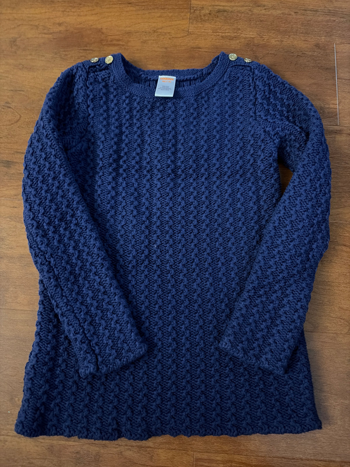 Gymboree navy sweater tunic length - size Youth - 7 (S)