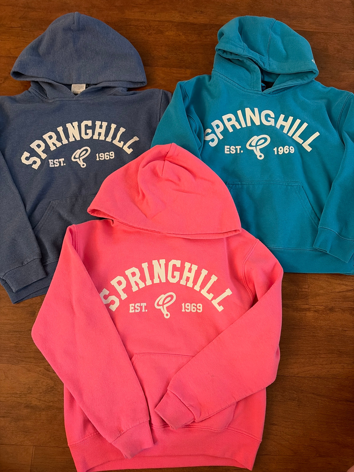 Springhill hoodies Sz M Navy, Blue, Pink - size Youth - 8 (M)