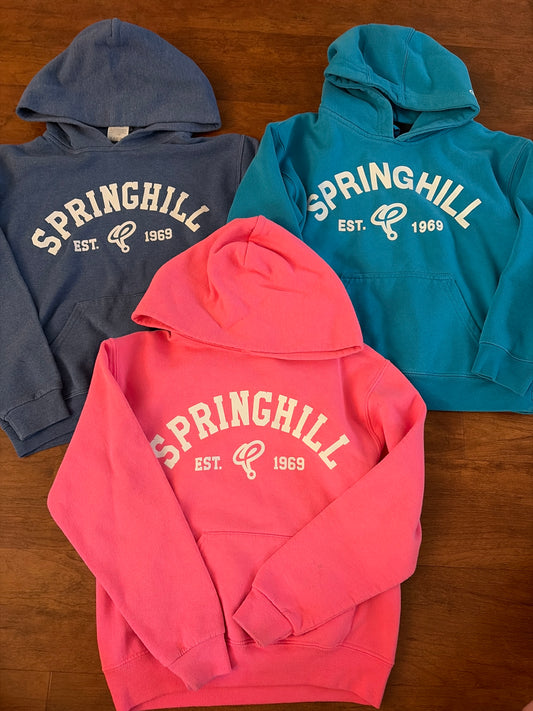 Springhill hoodies Sz M Navy, Blue, Pink - size Youth - 8 (M)