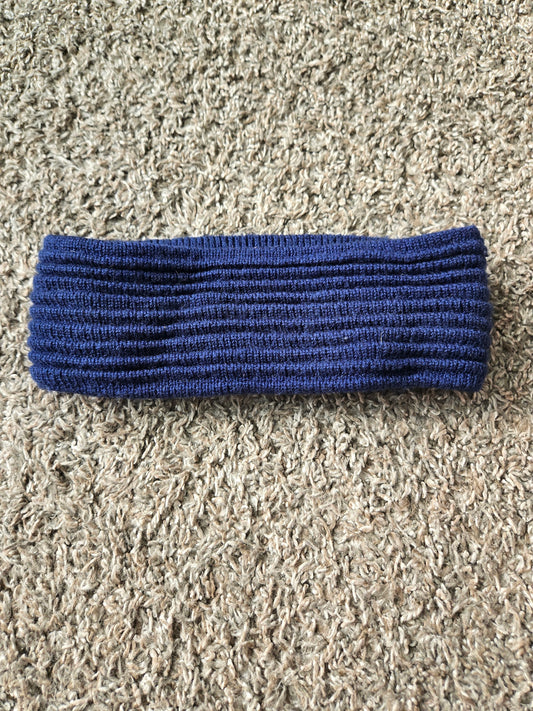 Navy Adult Size Headband Ear Warmer