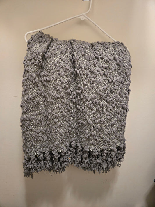 Gray Throw Blanket Storehouse