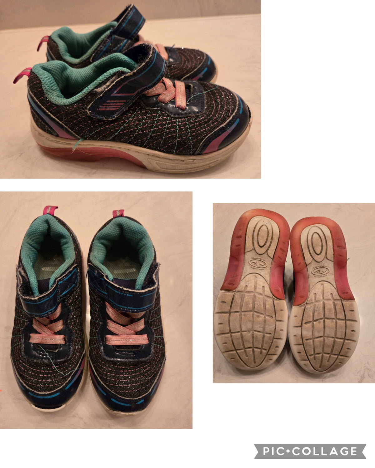 Blue & Pink Play Condition Shoes - size Shoes - Toddler 10