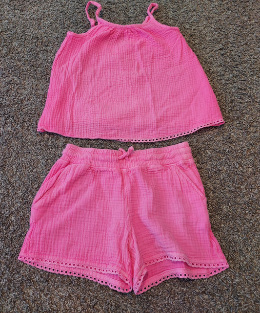 Pink Shorts & Tank Top Cat & Jack - size Youth - 8 (M)