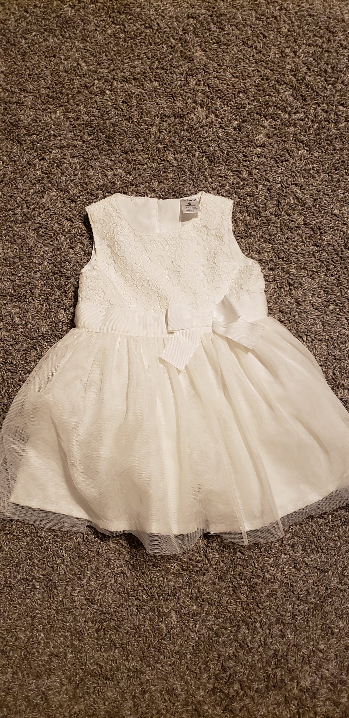 White lace & tulle dress Carter's - size Month - 3-6 / 6M