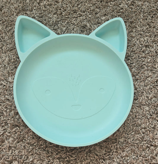 Teal Silicon Plate Fox