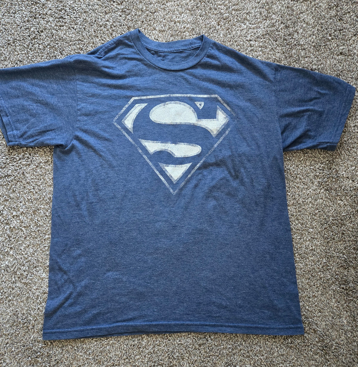 Dark Blue Superman Tee Women's Fit - size Women - M (8/10)