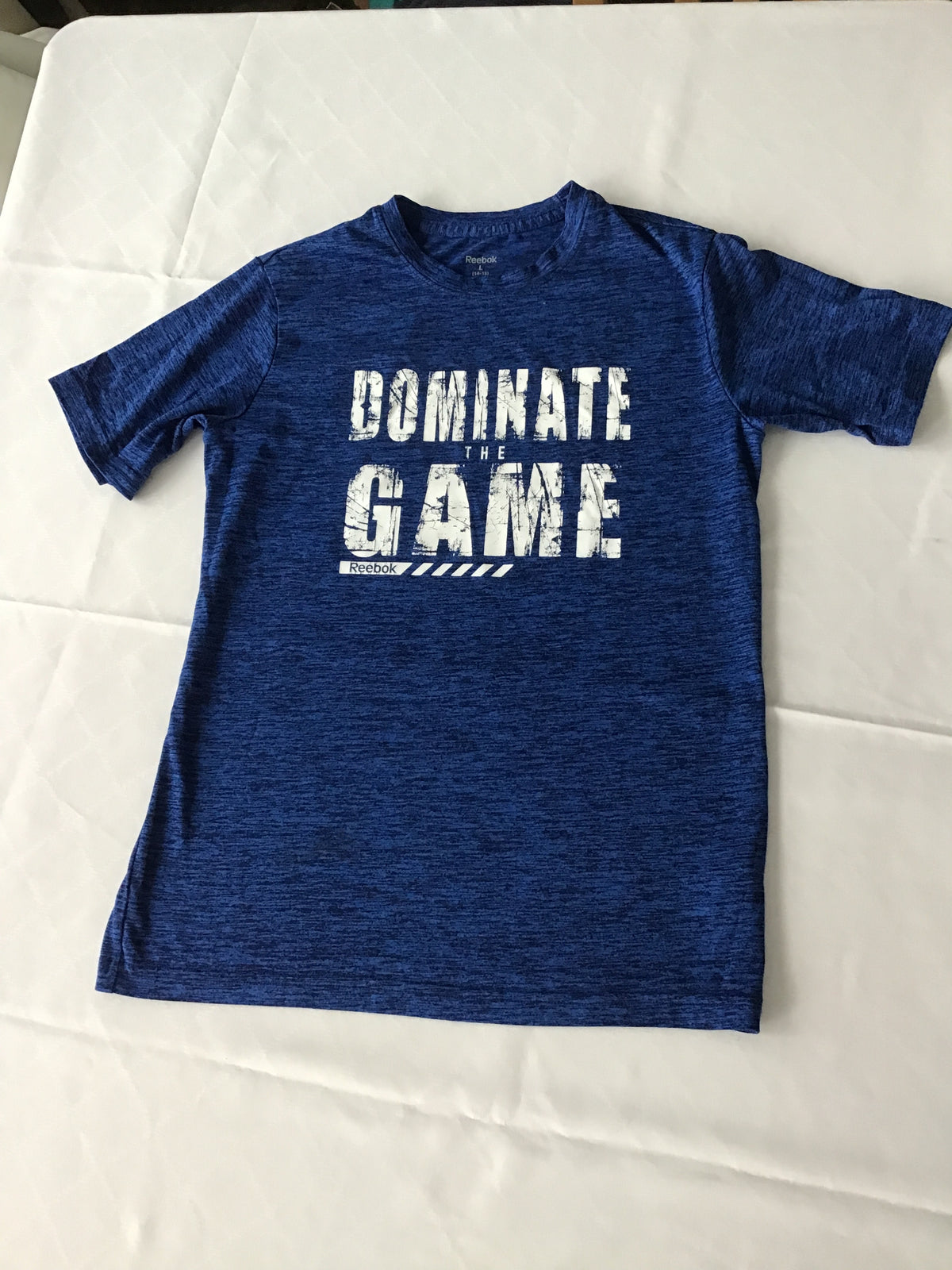 Reebok blue T-shirt Dominate the game - size Youth - 14 (XL)