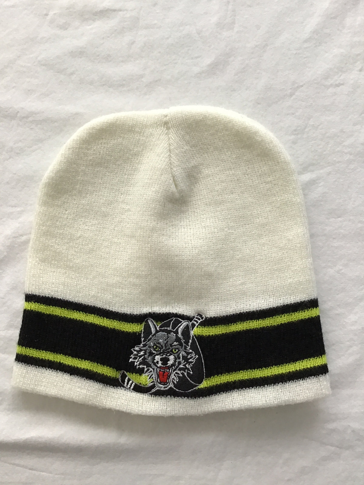 Winter hat chicago wolve White