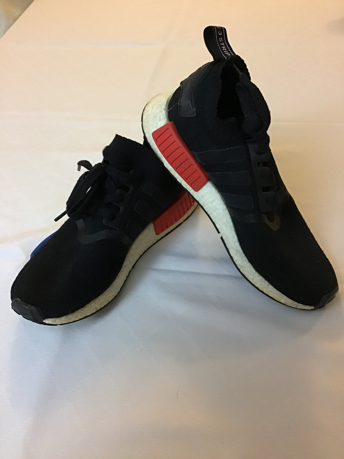 Adidas gym shoes Black with white around