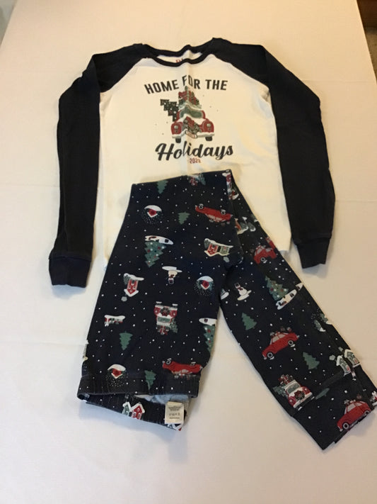 Children place Christmas 2pc pajamas LS top - size Youth - 12 (L)