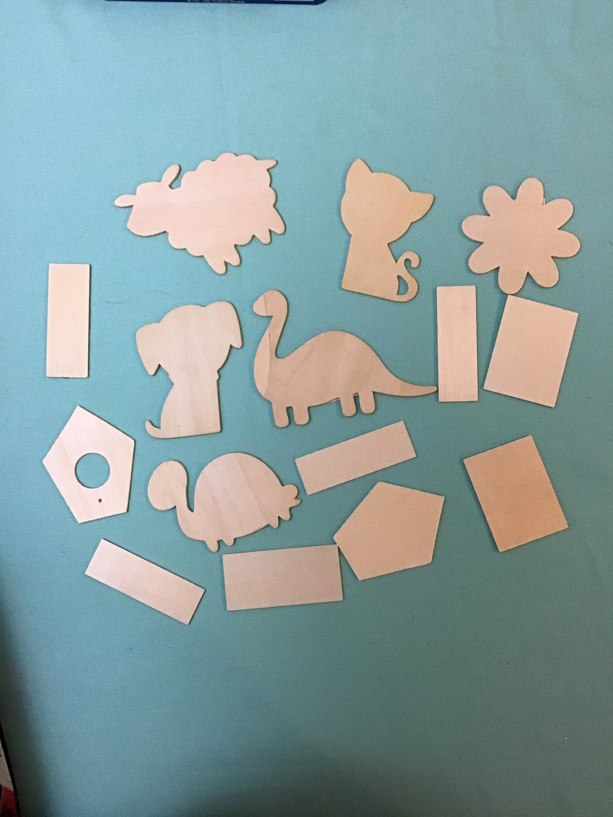 Wooden craft - animals Shapes , flower