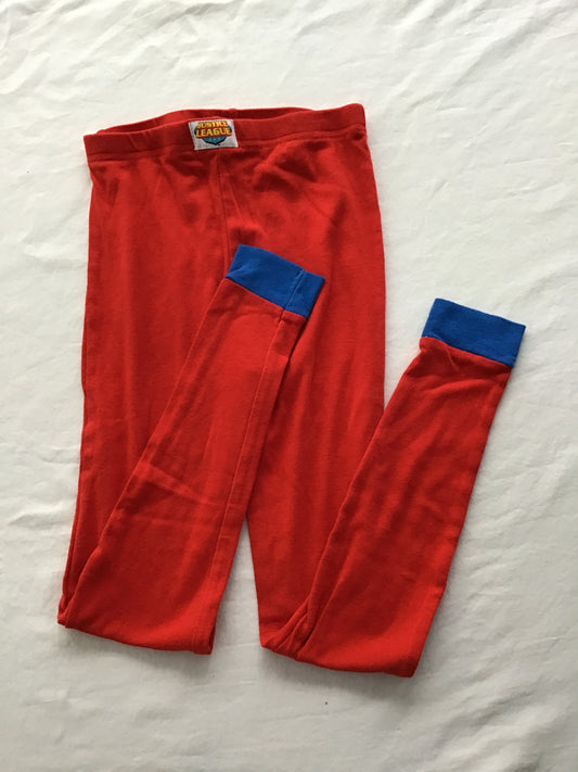 Red pajamas button 100%cotton - size Youth - 10 (L)