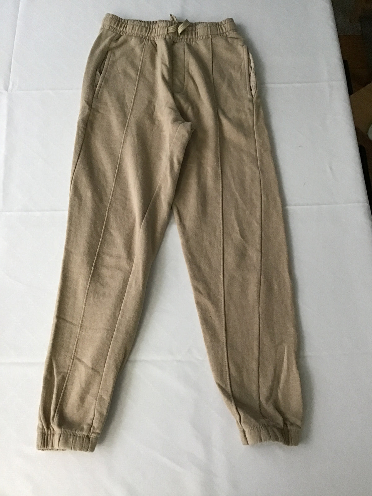 Sinsay beige sweatpants 2packet on front - size Youth - 12 (L)