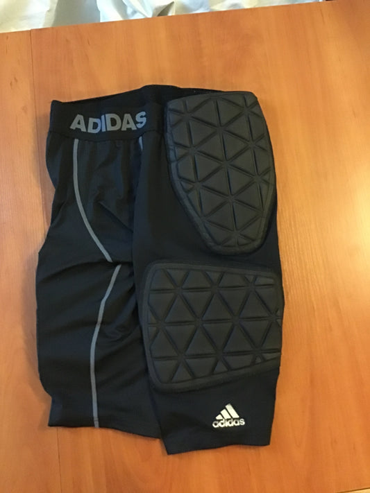 Adidas black size kids M Shorts/ pads on side