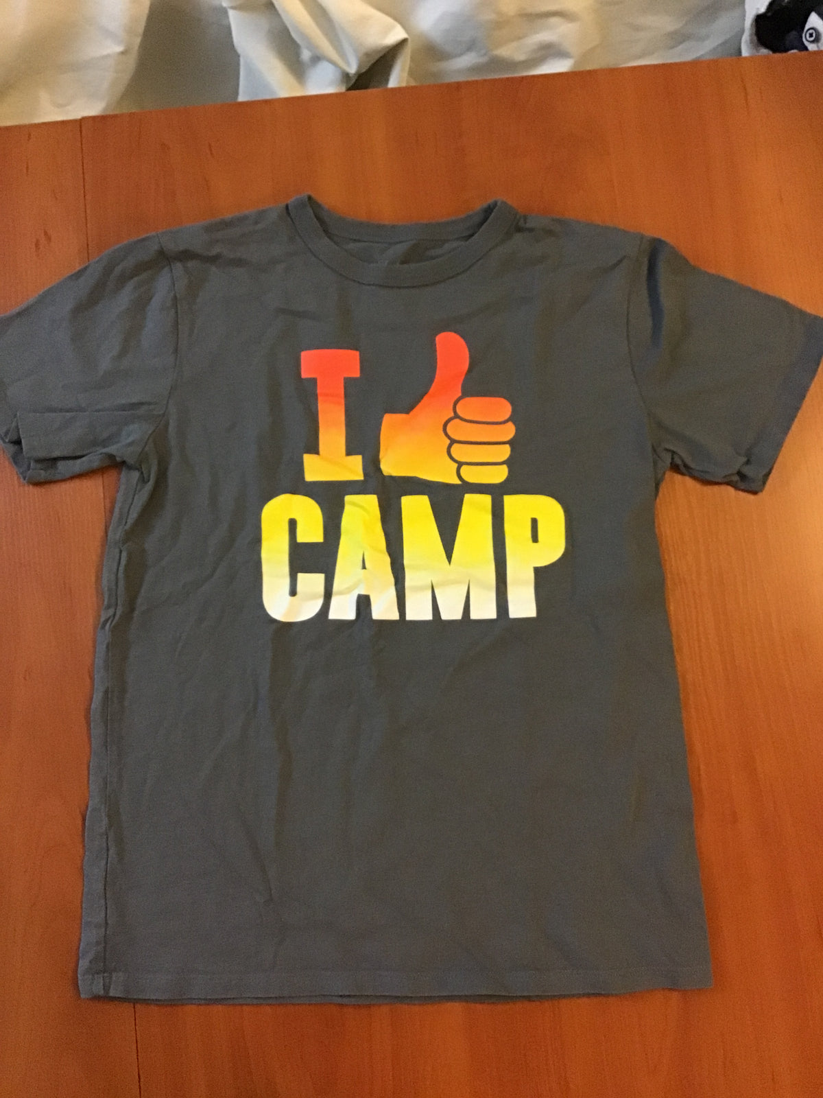 Children place Gray shirt - size Youth - 10 (L)