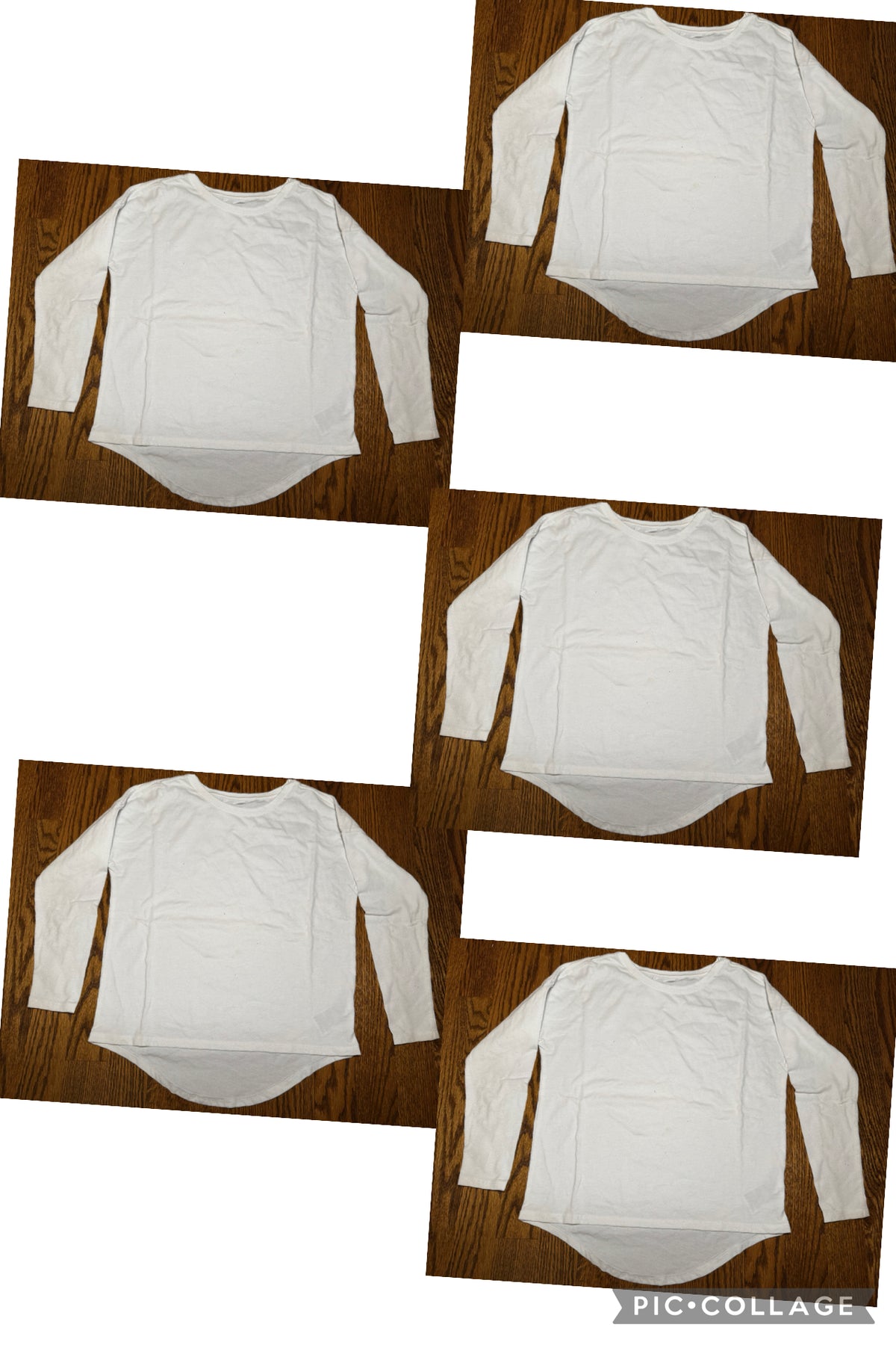 Old Navy layering LS shirts. White. 5pcs - size Youth - 6 (S)