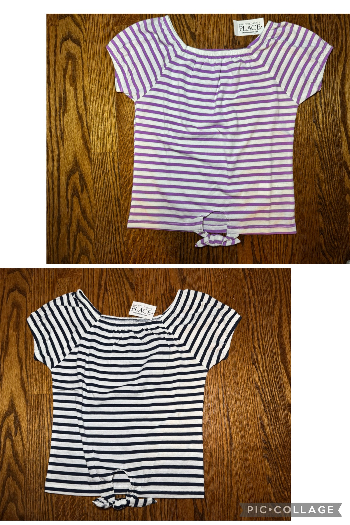 NWT 2 TCP striped tshirts. - size Youth - 5 (XS)