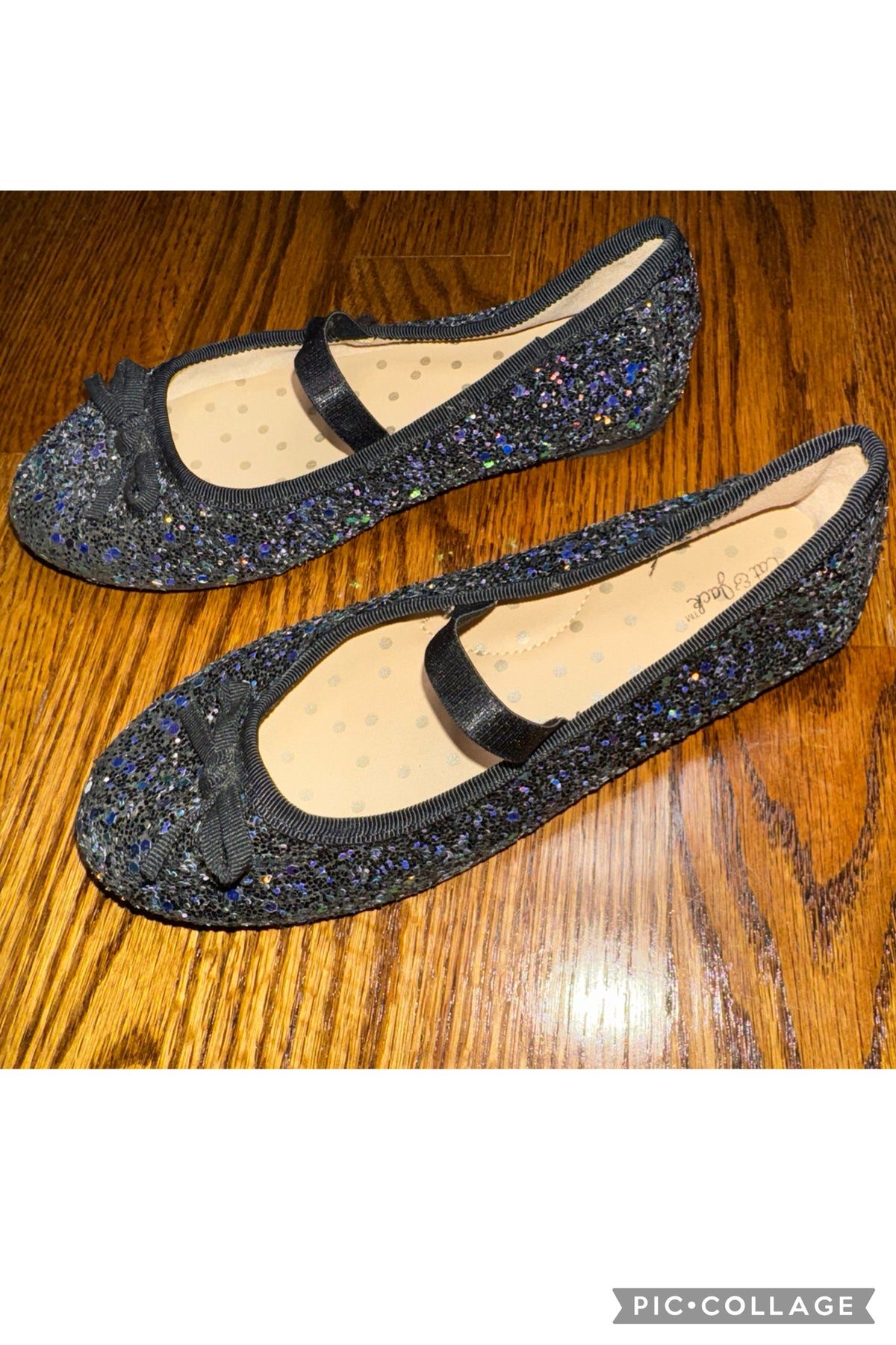 C&J sparkly black Slip on shoes - size Shoes - Kids 12