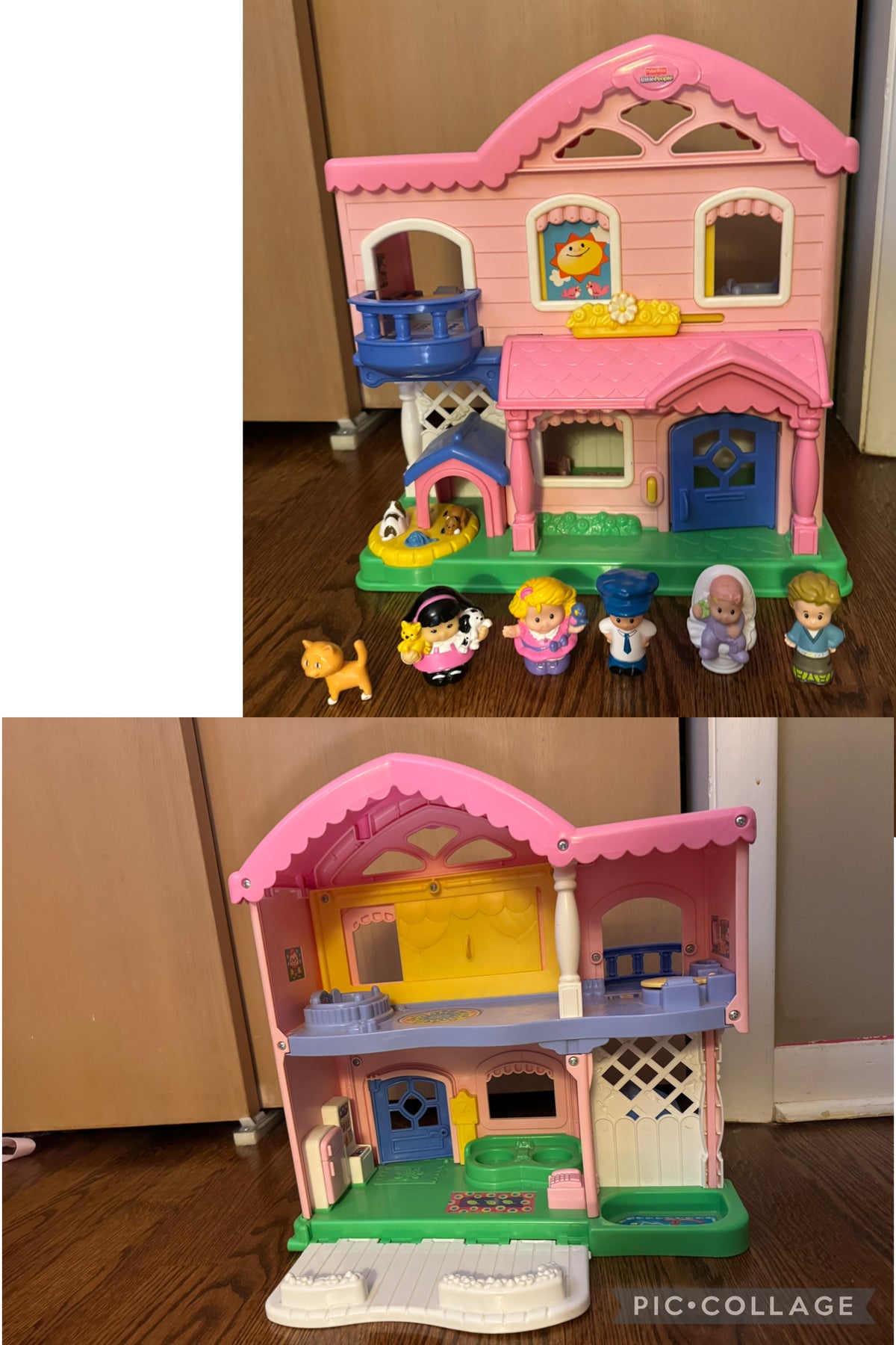 Fisher price house and figurines