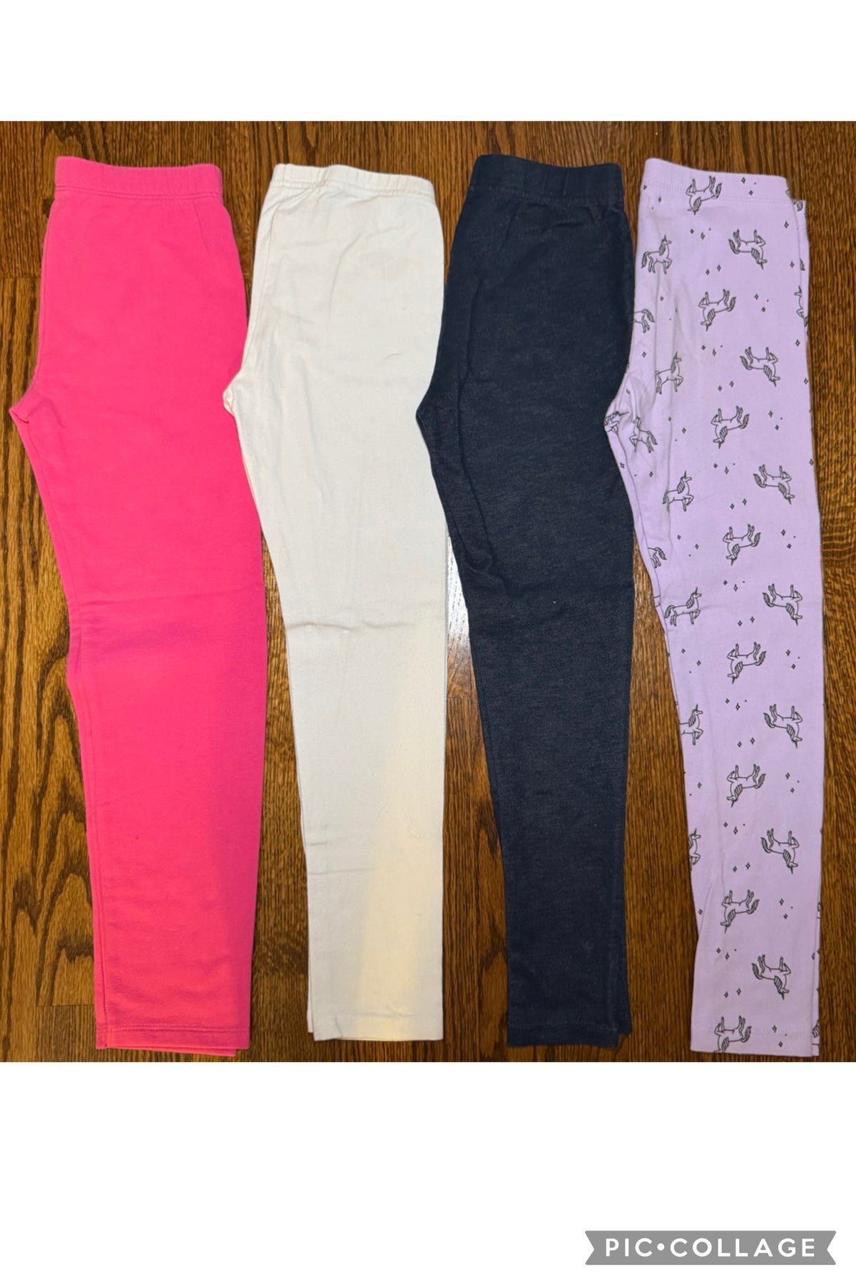 4 pairs of leggings - size Youth - 7 (S)