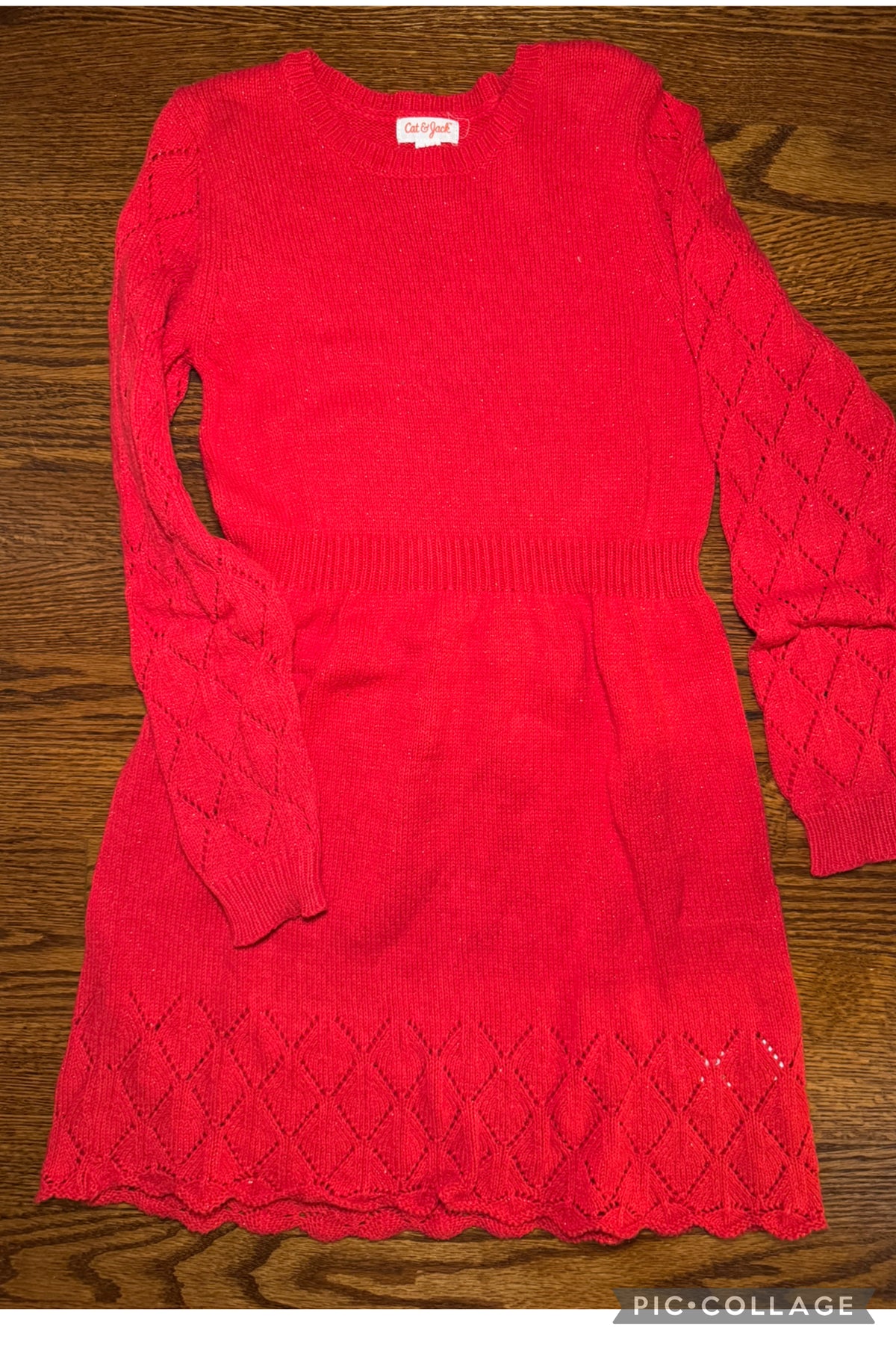 Like new C&J sparkly sweater dress - size Youth - 8 (M)
