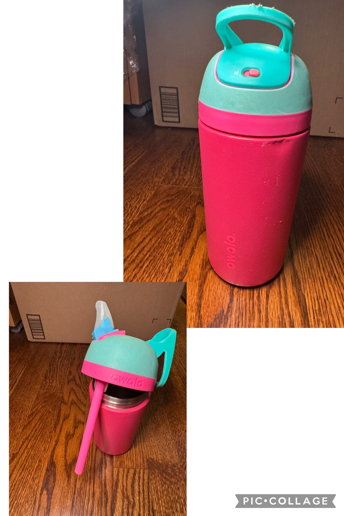 16oz Owala stainless steel water bottle
