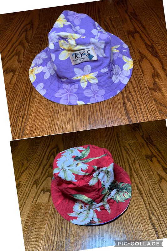Reversible bucket hat From hawaii purple/red - size Toddler - 4T