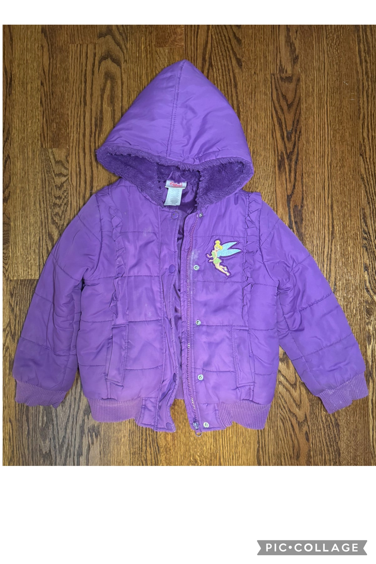 Disney tinkerbell Fall coat - size Youth - 5 (XS)