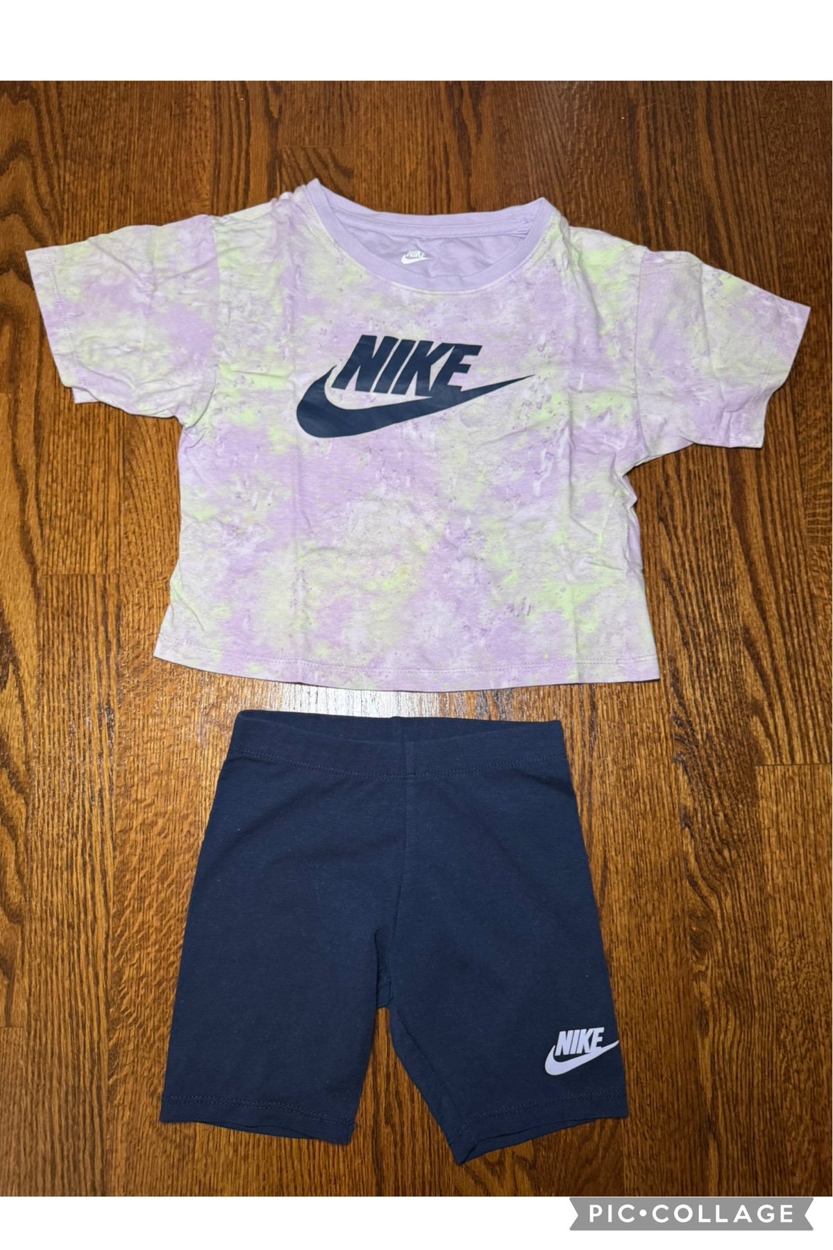 Nike shirt and matching biker shorts set (2of 2) - size Youth - 6 (S)