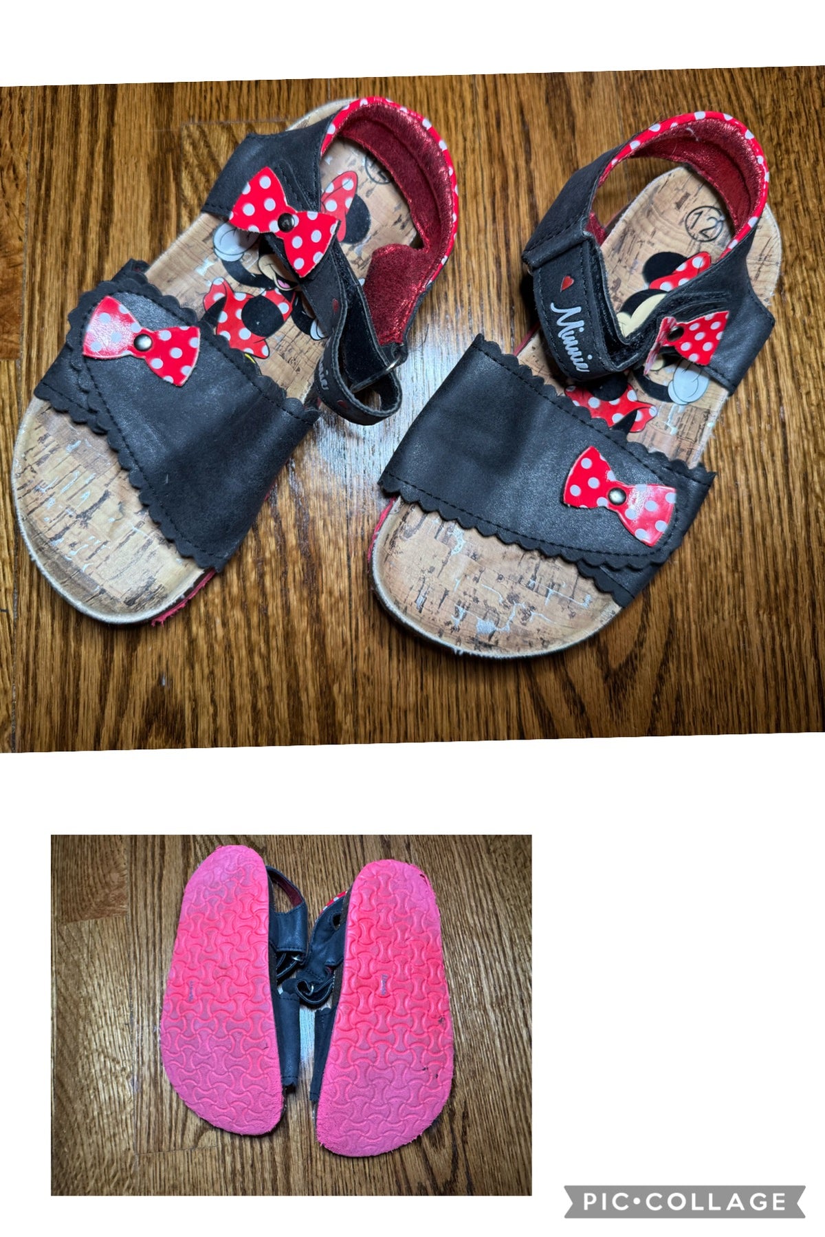 Disney Minnie mouse sandals - size Shoes - Kids 12