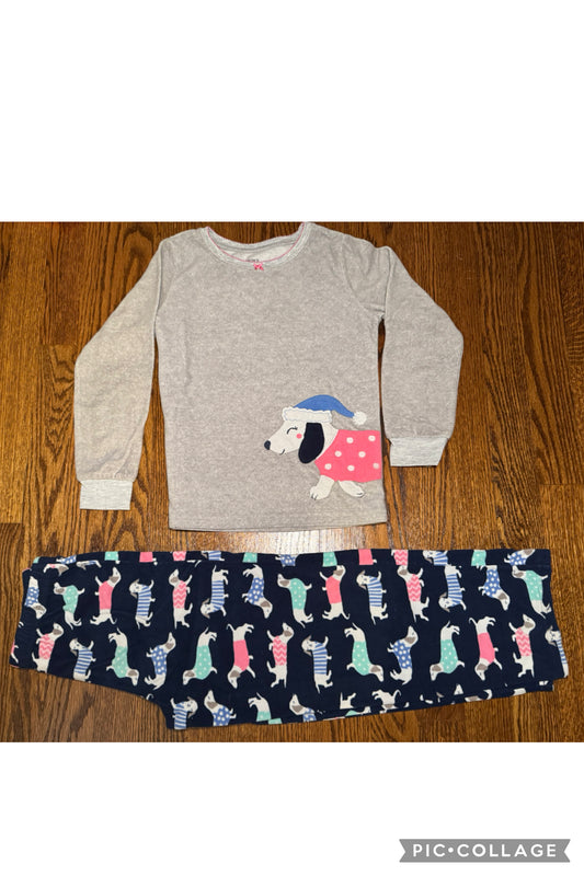Carters fleece pj set - size Youth - 8 (M)