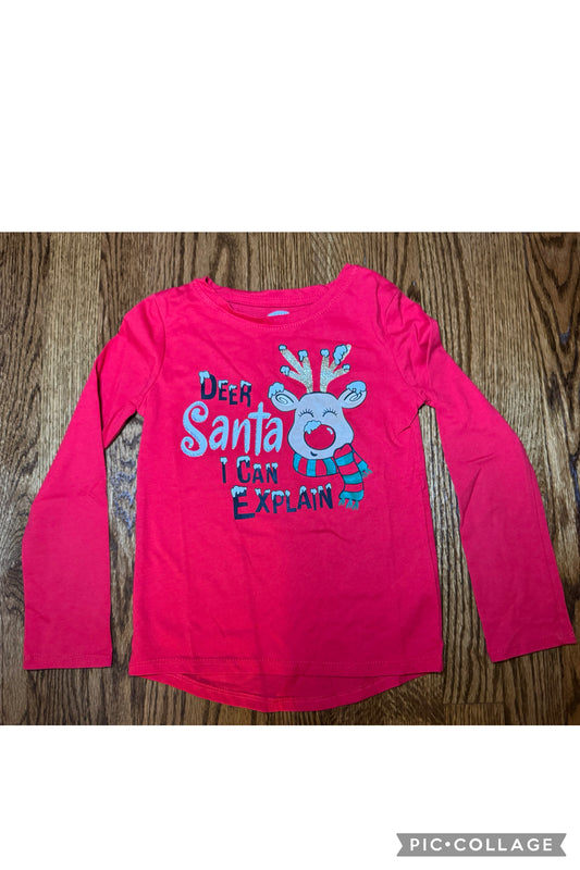 Christmas LS Shirt - size Youth - 4 (XS)