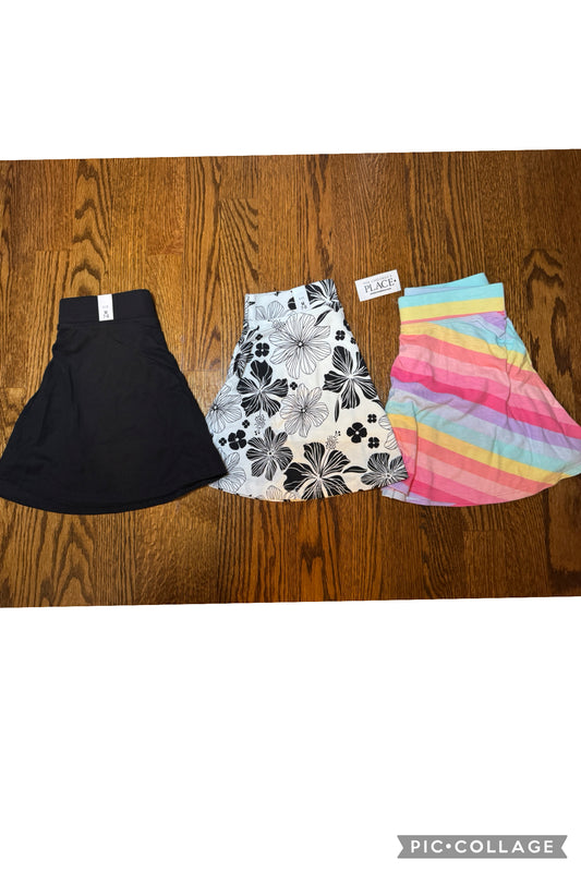NWT 3 TCP skirts w/ built-in shorts - size Youth - 7 (S)