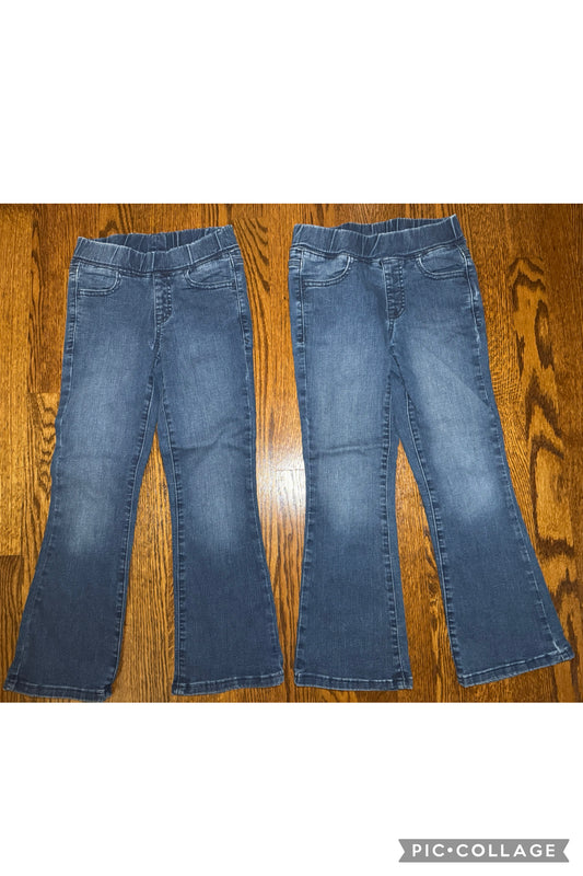 2 pairs C&J flare jeans Elastic waistband
