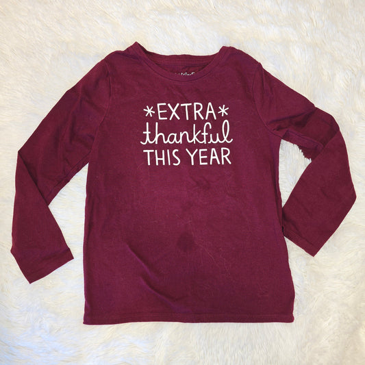 Extra Thankful LS, cat&jack, GUC, sz 6 - size Youth - 6 (S)