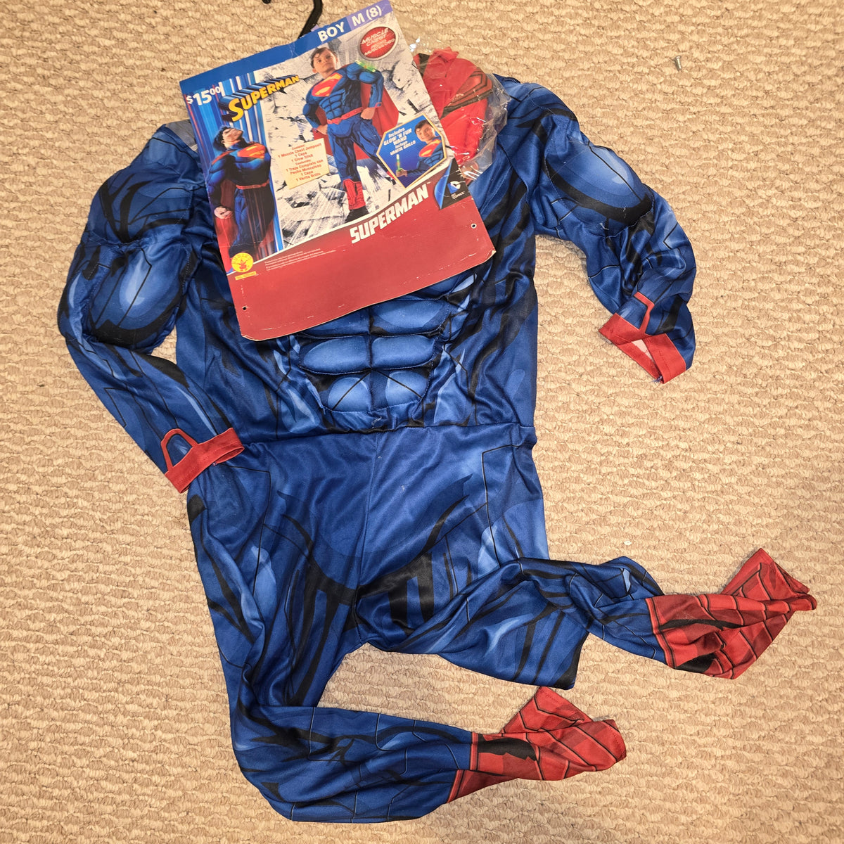 Superman Costume Medium/ sz 8 - size Youth - 8 (M)