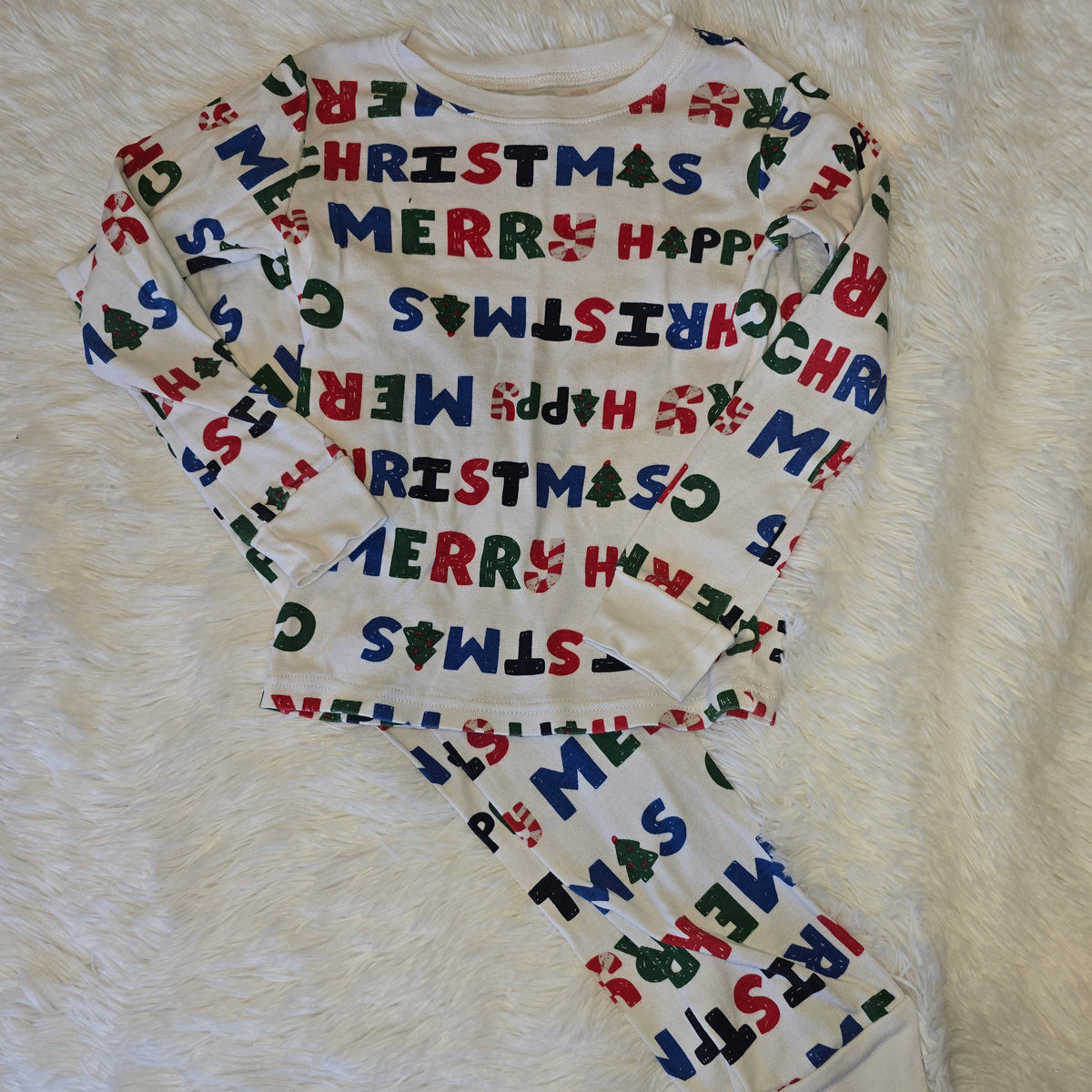 Merry Christmas PJ set, 2pcs, PLAY for color, - size Youth - 6 (S)