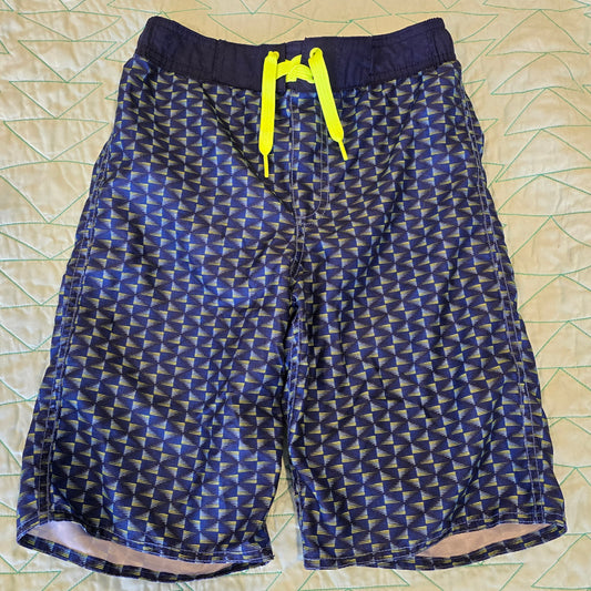 geo pattern swim, cat&jack, sz lg 10/12 - size Youth - 10 (L)