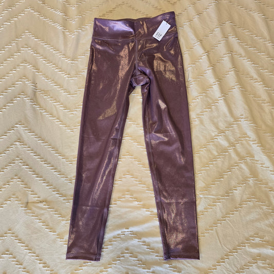 NEW Plum Sparkle legging Gap Kids, Med 8 - size Youth - 8 (M)
