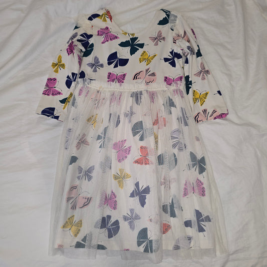Tulle butterfly dress, Hanna Andersson, sz 6/7 - size Youth - 6 (S)