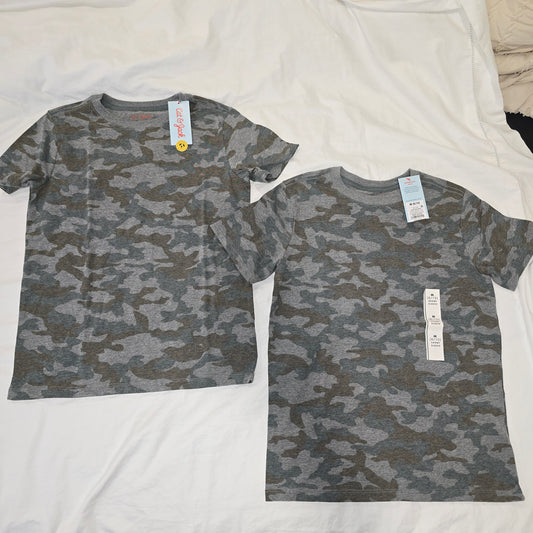 Camo tee lot, size 8/10 2pcs, new w/ tags - size Youth - 8 (M)