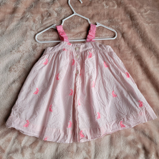 pink bunny babygap dress 6-12mo, VGUC - size Month - 6-12