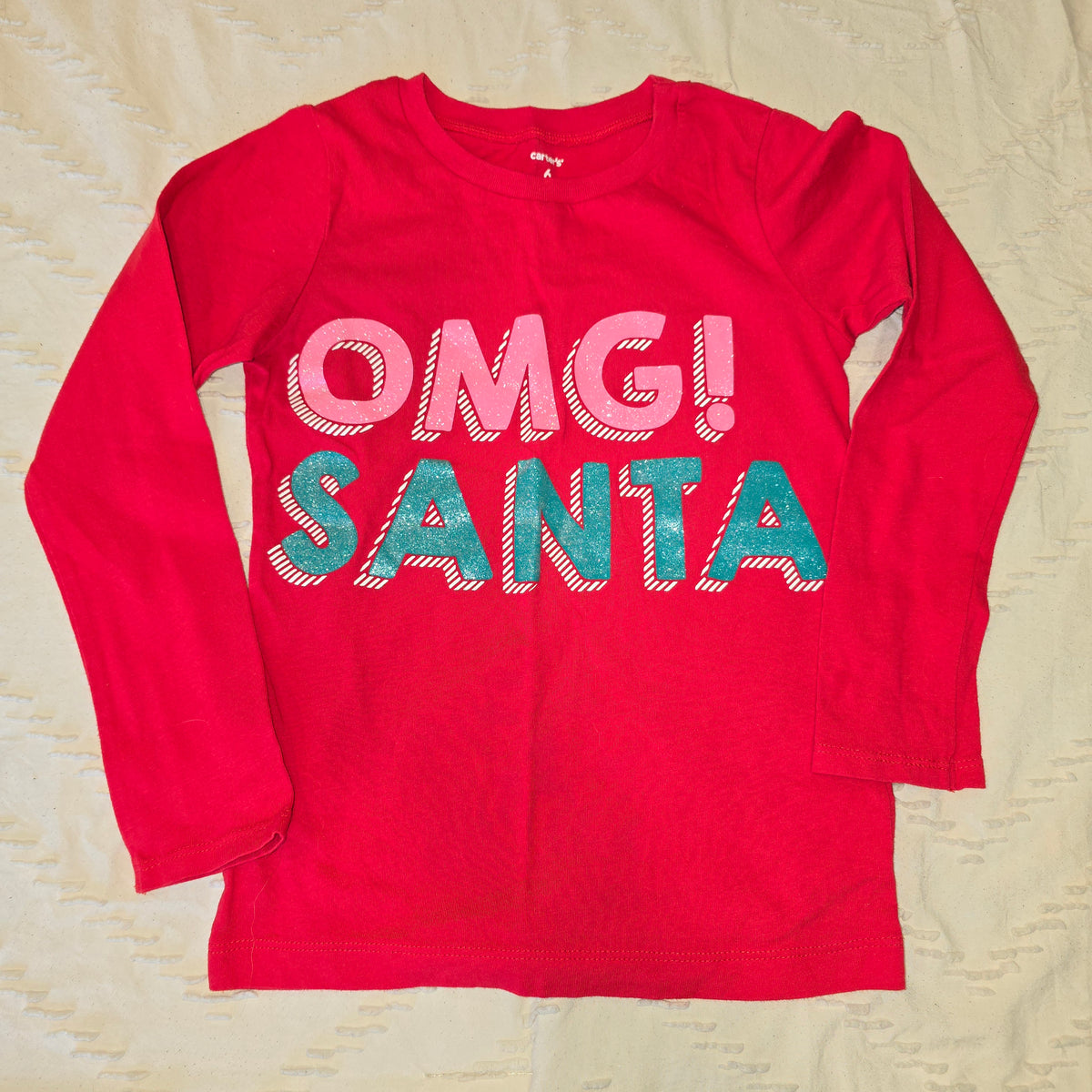 OMG Santa sz 6, carters, VGUC - size Youth - 6 (S)